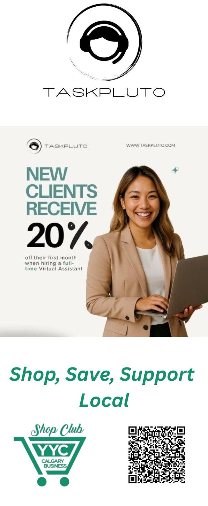 New clients receive 20% off their first month when retaining a Virtual Assistant on a full-time plan. Full-time plans come with 160 hours and are subscription based